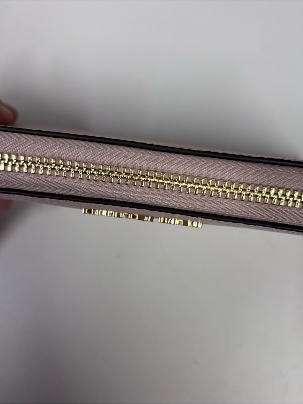 Michael Kors Blush Pink Zip Wallet with Gold Hardware + wristlet - Picture 8 of 8